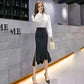 Summer Skirts Mid-length Fishtail Skirts Hip Skirts Temperament Ladies High Waist Thin Skirts Hip Skirts Female Fishtail Skirts