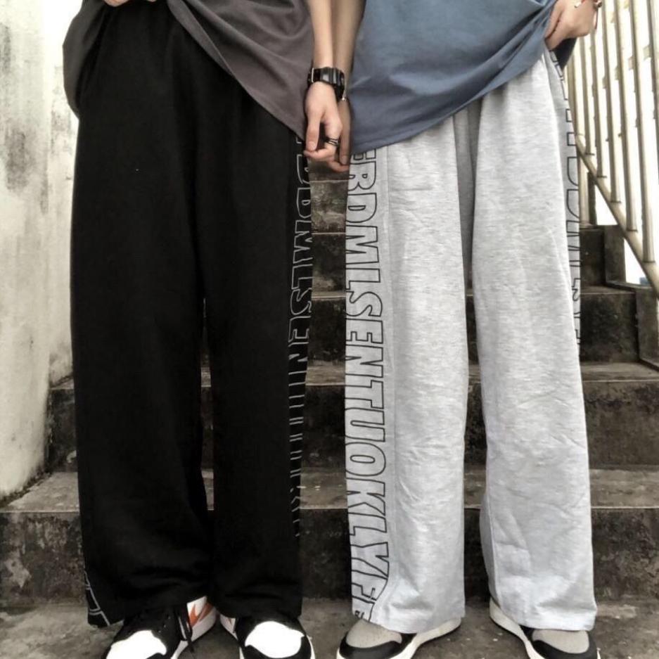 Spring and Autumn Korean Sports Casual Pants Loose Straight Letter High Street Boys and Girls' Pants