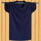 Summer Plus Fat Plus Size Thin Short-sleeved Men's T-shirt Cotton Round Neck Half-sleeve Casual Sports Loose Fat Undershirt