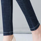Spring and Autumn Stretch Jeans Women's Trousers Mom Casual Pants High Waist Trousers Foot Pants