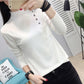 Autumn and Winter Half Turtleneck Neck Long-sleeved Sweater Loose All-match Solid Color Bottoming Shirt