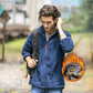 Men's Autumn and Winter Clothing Plus Fleece Jacket Stand Collar Coat Cardigan Thickening Outdoor Clothing Fleece