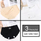 3Pcs Seamless Underwear Silk Women's Solid Color Panties Lady Ruffle Underpants Girls Briefs Smooth Sexy Panty