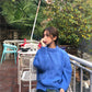 Pofulove Winter Small Fresh Solid Color Sweater Female Students Loose Long Sleeve Wind Coat