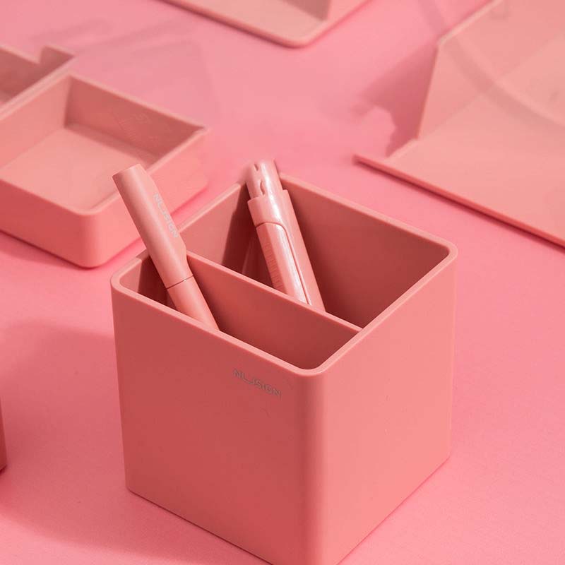 Concise Desktop Office Storage Box Organizing Pen Holder Multifunctional Resin Pen Holder