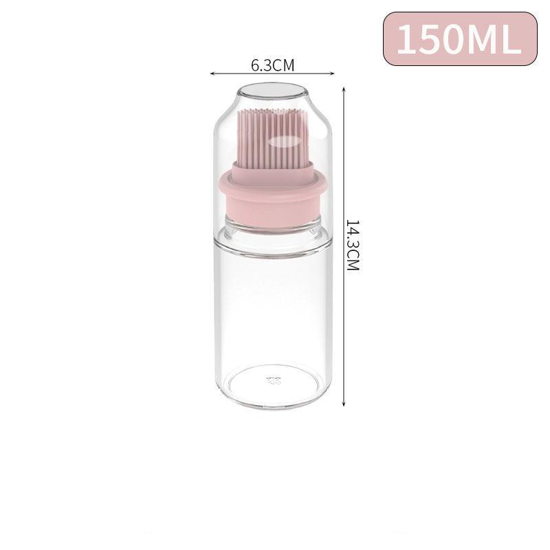 Barbecue Brush Oil Brush Kitchen Pancake Household Baking Silicone Oil Brush with Bottle High Temperature Silicone Brush Small Oil Bottle