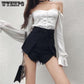 WTEMPO Brand Short Pants Women Casual Skinny Jean Denim Short Pants
