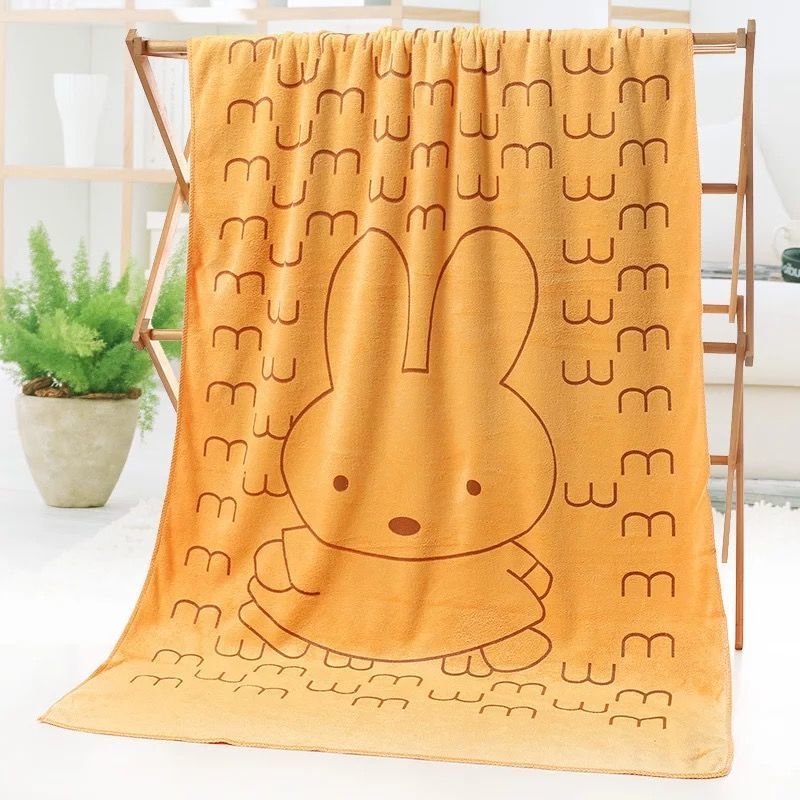 Household Towel Super Absorbent Bath Towel Cute Cartoon Big Towel Bath Towel Set Fabric Is Soft and Does Not Shed Hair and Strong Water Absorption