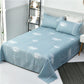 Three-piece Bedding, Pillowcase, Sheet, Three-piece Cotton, Skin-friendly, Breathable, Sweat-absorbent, Washed Cotton Sheets