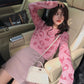 Autumn Fashion Loose Sweater Leopard Print Short Loose Pullover Short Round Neck Young Women's Knitwear