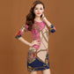 Women's Autumn Winter Sweater Dress Mid-length Printed Sweater Knitted Pullover Bottoming Sweater