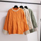 Coarse Wool Sweater Women's Short Loose Loose Outer Wear Twist Hedging Small Lazy Wind All-match Blouse Autumn and Winter Thickening