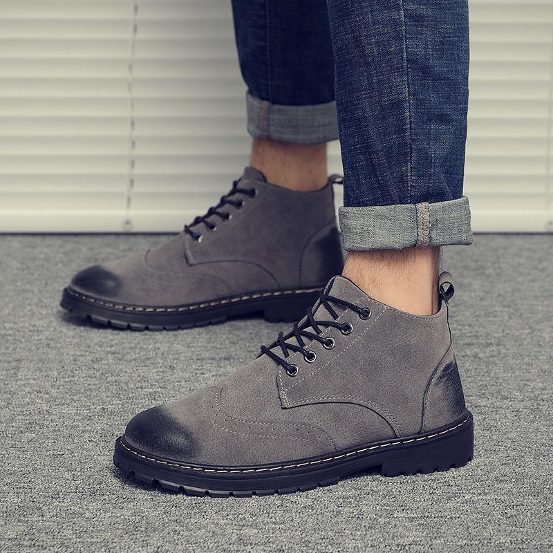 Men Winter Shoes High To Help Martin Boots Tooling Boots Men Casual Shoes Mens Boots Chelsea Shoes
