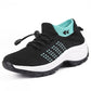 Women Flat Platform Shoes Women Non Slip Soft Sole Sneakers Breathable Mesh Tennis Ladies Sock Sneakers
