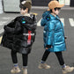 Good-looking Boys' Cotton-padded Jacket Mid-length Thick Winter Clothing Fashion Medium-and-large Children's Down Cotton Jacket
