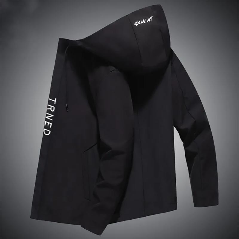Autumn and Winter Jacket Men's Jacket All-Match Hooded Jacket Casual Loose Trend All-match Korean Coats for Men