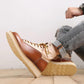 Handmade Leather Men's Martin Boots Retro Leather Shoes Tooling Martin Boots Large Size Outdoor Casual Snow Boots