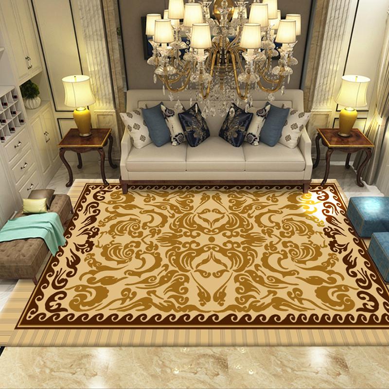 Persian Living Room Carpets And Rugs European Court Carpet For Bedroom Blanket Ethnic Floor Mat