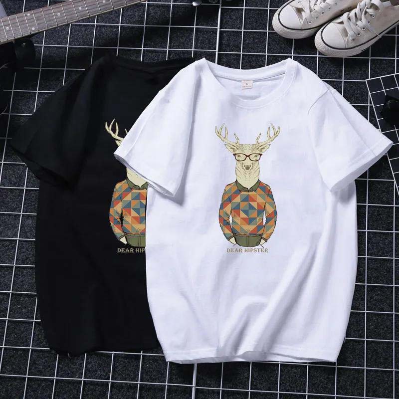 Short Sleeve T-shirt Male Student Round Neck Half Sleeve Men's