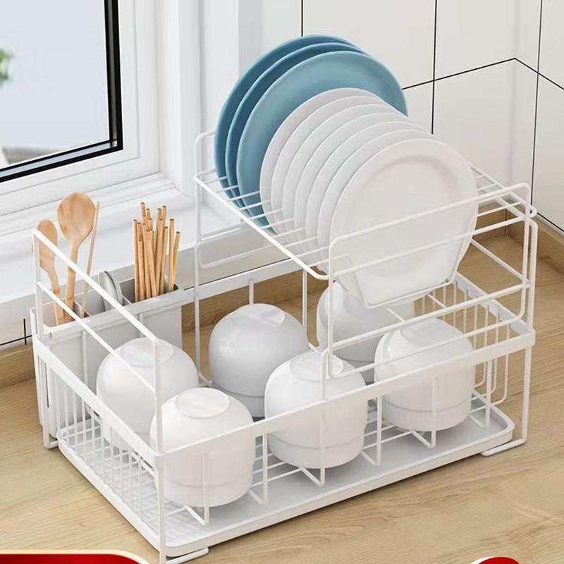 Draining Dish Rack Kitchen Shelf Multi-function Spice Rack For Cupboards Household Organizers Put Dishes And Chopsticks Storage Rack Towel Rank