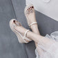 Women's Sandals Super High-heeled Wedge with Open Toe Flower Platform Sandals Waterproof Platform All-match Buckle Women's Shoes