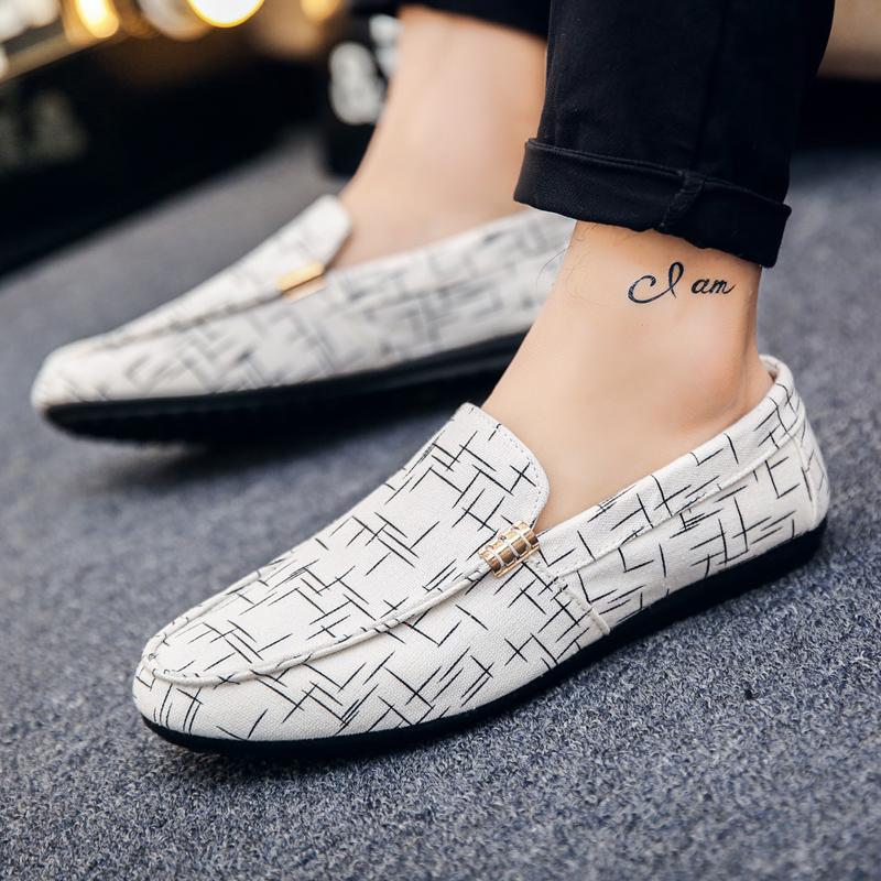 Men Loafers 2020 Spring Summer Men Shoes Casual Shoes Light Canvas Youth Shoes Men Breathable Fashion Flat Footwear