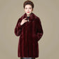 Winter Imitation Mink Fur Coat Female Fur One-piece Imitation Mink Velvet Fur Coat Mid-length Thickening