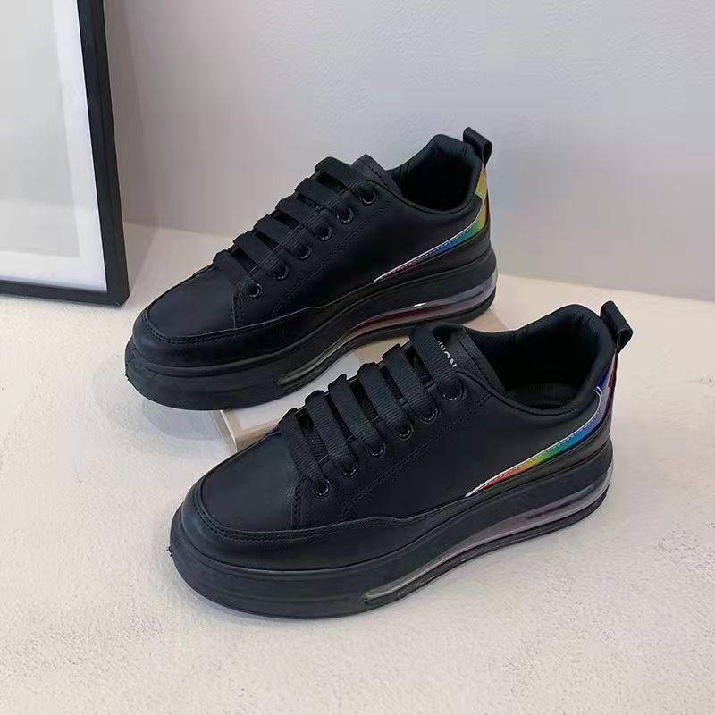 Women's Small White Shoes Casual Sports Shoes Air Cushion Thick-soled Height-increasing Shoes Spring and Autumn Student Shoes