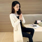 Spring and Autumn Loose Plus Size Sweater Mid-length Tassel Knitted Jacket Cardigan All-match Female Jacket