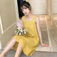 Cute Girls Women's Summer Dress Sleeveless Knee-length Daily Wear Nightdress Pajamas