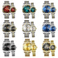 Couple Waterproof Steel Strap Dual Calendar Round Dial Quartz Watch High-end Men Women Jewelry Watch