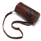 Travel Bag Men Brown Waterproof Wear-resistant Leather Handbag Sports Fitness Shoulder Business Bag