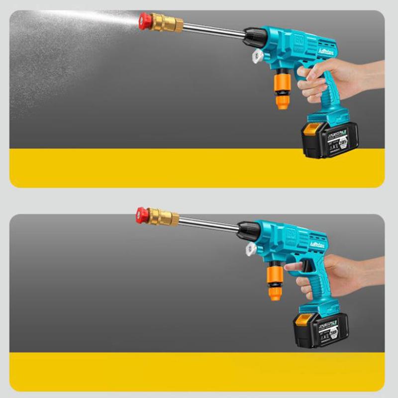 Electric High-pressure Water Gun Set Portable Wireless Car Washing Machine Dirt Cleaning Machine Watering Artifact
