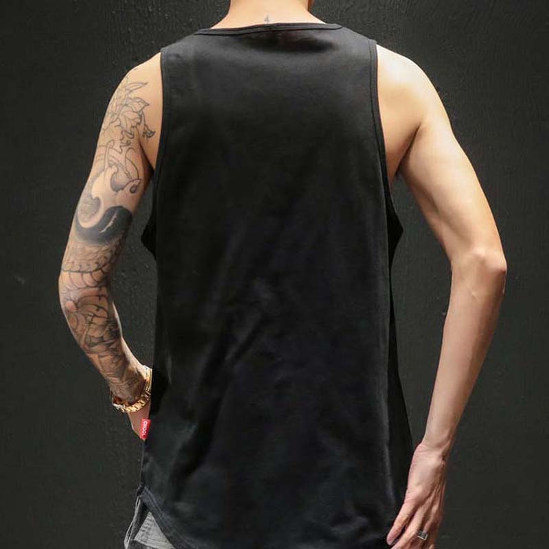 Summer Fat Large Size Sports Vest Men's Personality Loose Waistcoat Trend Vest