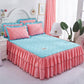 3pcs/set Korean Princess Style Thick Bed Skirt Bedroom Home One-piece Bed Sheet