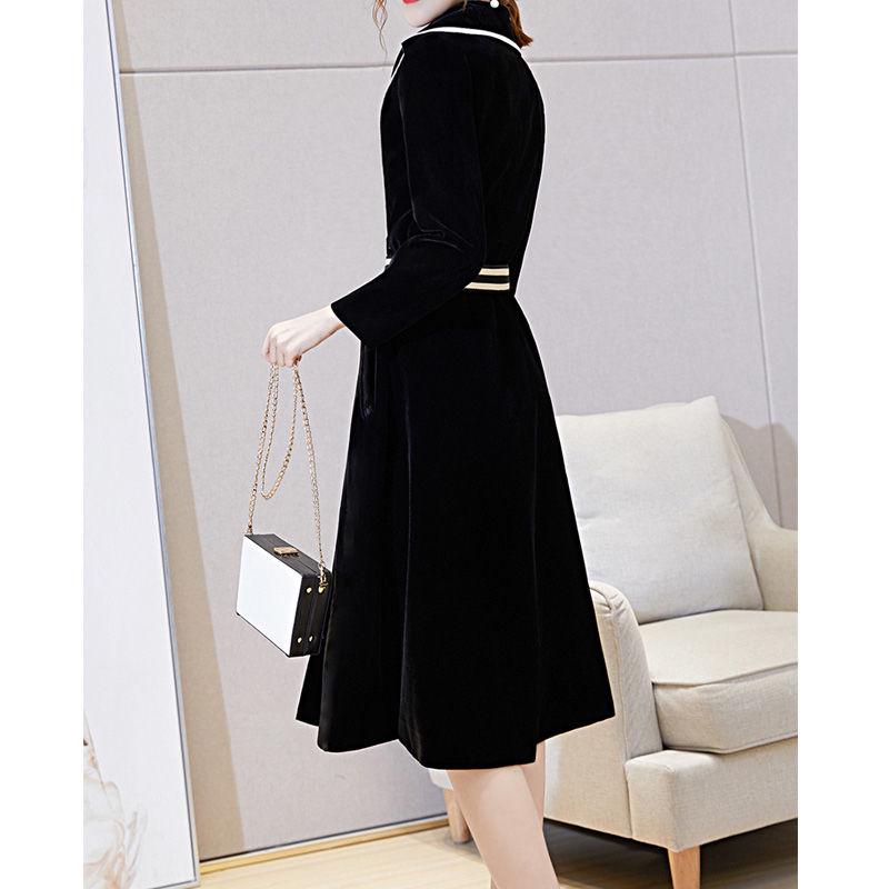 Autumn and winter large size Woman's clothing Long sleeve Windbreaker trend wild Wooren coat