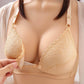 Ladies Front Buckle Bra Lace Sexy Gathering Nursing Underwear No Steel Ring Thin Anti-sagging Breathable Bra