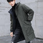Autumn and Winter Men's Jacket Coat Fashion Trend Mid-length Windbreaker Young Student Men's Shirt