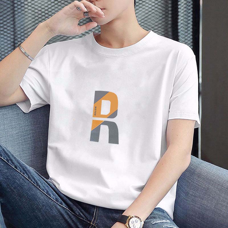 Summer Thin Short-sleeved T-shirt New Men's Upper Clothes Loose Cotton T-shirt