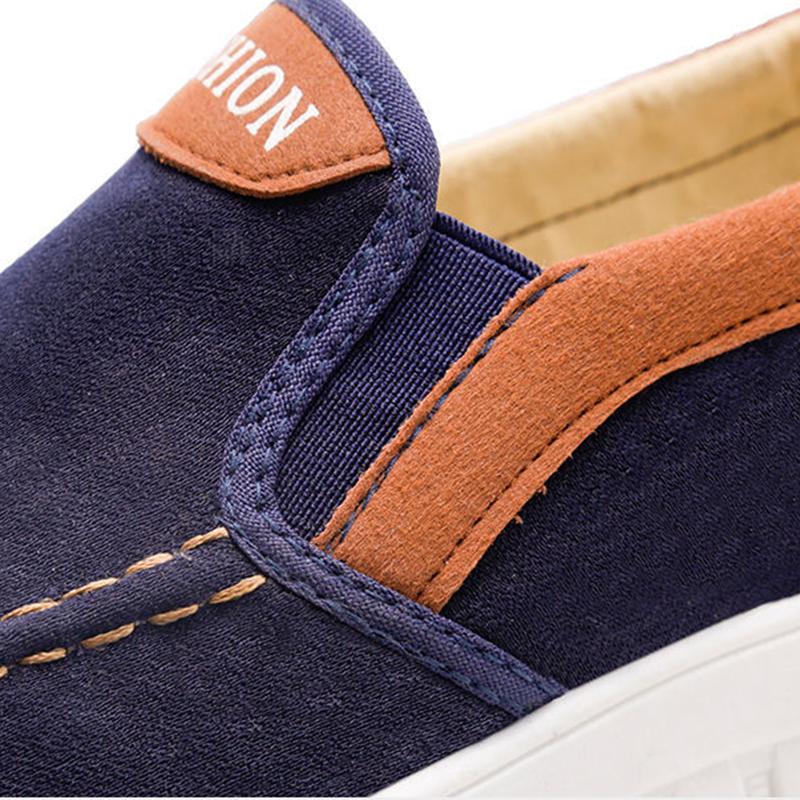 Old Beijing Cloth Shoes Men's Breathable Casual Shoes Dad Shoes Spring Soft Bottom Deodorant New One-legged Lazy Canvas Shoes