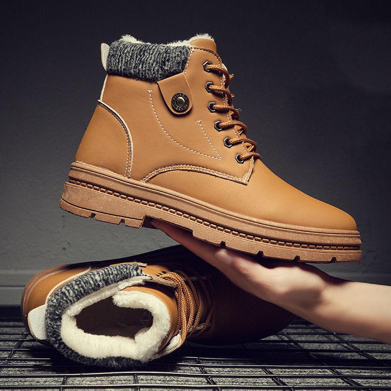 Large size boots shoes Outdoor Snow boots Non-slip Wear resistant Martin boots Men's Combat boots