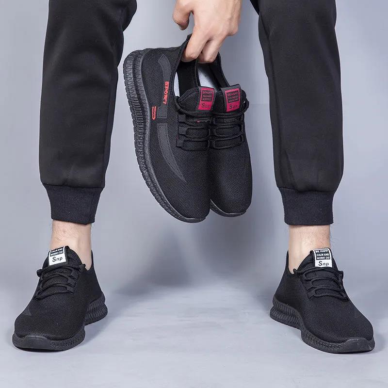 Men's Summer Breathable Lightweight Sports Shoes Spring and Autumn Shoes  Non-slip Wear-resistant Breathable Running Shoes