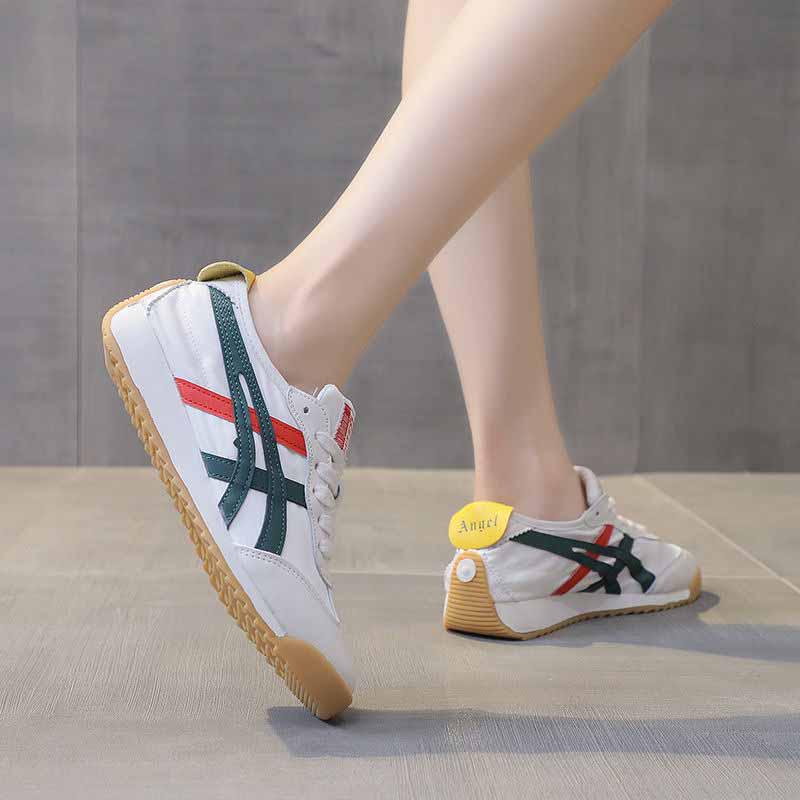 Plus Size 35-40 Summer Women Mesh Sneakers Breathable Running Basketball Shoes Students Shockproof Non-slip White Shoes