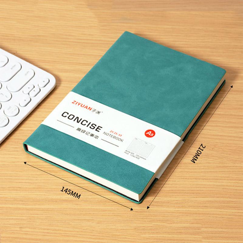 Solid Color A5 Regular Notebook Thickened Notepad Stationery Diary Business Record Book 240 Pages