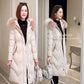 Winter Down Jacket Korean Version of The Waist Was Thinner Down Jacket Thickened Warmth Mid-length Padded Jacket for Women