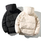 Winter Cotton Clothing Men's Hooded Solid Color Jacket Ins Wind Korean Version of The Trend Loose Casual Cotton Clothing Bread Suit Coat