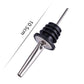 Liquor Pourer Stainless Steel Free Flow Wine Bottle Pour Spout Rubber Stopper Liquid Dispenser Top Beer Bottle Cap Stopper Tap Faucet Bartender Bar To