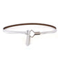 Ladies Leather Decorative Belt Knotted Cowhide Dress Thin Belt Korean Skirt Belt Girls Belt Decorative Belt