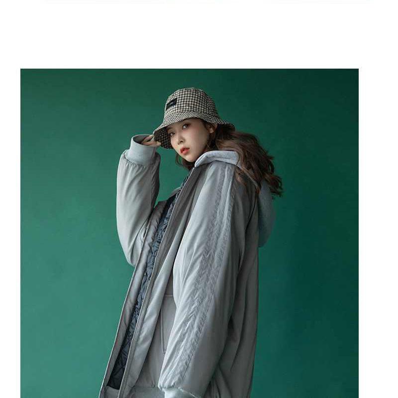Cotton Jacket Women Winter Korean Version of Loose Ins Tide Hooded Cotton Jacket Short Couple Thickened Quilted Jacket
