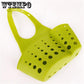 Brand Home Kitchen Portable Hanging Drain Basket Bag Bath Storage Tools Useful Sink Holder